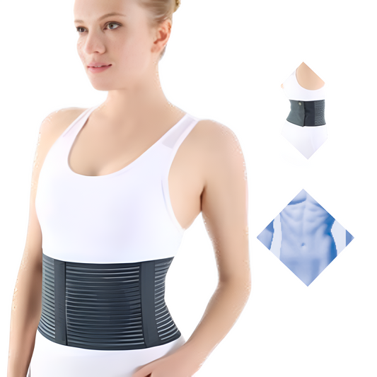 Elastic umbilical hernia corset